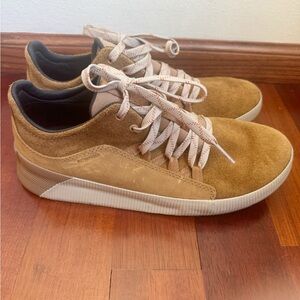 Sorel Tan Suede Sneakers